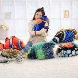 Ocean Plush Sea Fish Toys Lifelike Stuffed Animal Pillow Gift Cushion
