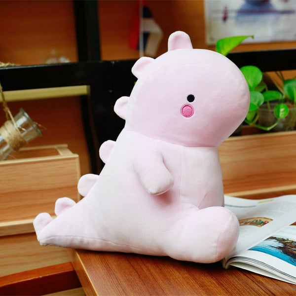 Cartoon Pink Dinosaur Plush Toys Cute Stuffed Animal Pillow for Kids