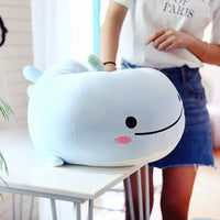 Super Cute Blue Whale Plush Soft Stuffed Cartoon Animal Doll