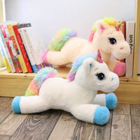 Giant Soft Stuffed Rainbow Unicorn Toy Cute Plush Pillow Kids Doll