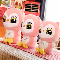 Plush Soft Lovely Pink Owl Pillow Stuffed Animal Doll Cute Kids Gifts