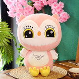 Plush Soft Lovely Pink Owl Pillow Stuffed Animal Doll Cute Kids Gifts