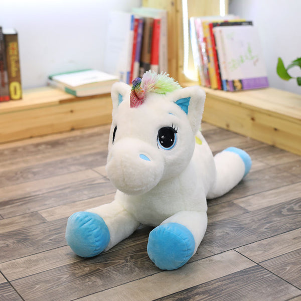 Giant Soft Stuffed Rainbow Unicorn Toy Cute Plush Pillow Kids Doll