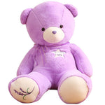 Cartoon Soft Plush Purple Teddy Bear Kids Birthday Gifts Stuffed Toy