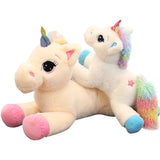 Giant Soft Stuffed Rainbow Unicorn Toy Cute Plush Pillow Kids Doll