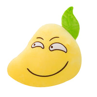 Soft Cartoon Plush Emoji Mango Toy Super Cute Stuffed Fruit Pillow