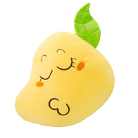 Soft Cartoon Plush Emoji Mango Toy Super Cute Stuffed Fruit Pillow