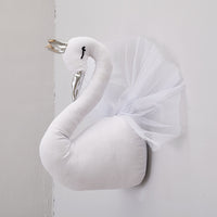 Golden Crown Swan Wall Hanging Decoration Flamingo Doll Wall Decor