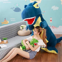 Giant Cartoon Tyrannosaurus Plush Toy Stuffed Dinosaur Pillow