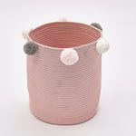 Cotton Thread Woven Clothes Storage Basket Organizer Kids Toys Storage