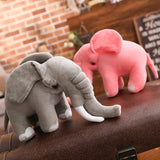Lovely Pink Stuffed Elephant Pillow Plush Animal Doll Kids Toy