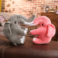 Lovely Pink Stuffed Elephant Pillow Plush Animal Doll Kids Toy