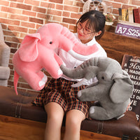 Lovely Pink Stuffed Elephant Pillow Plush Animal Doll Kids Toy