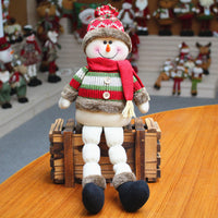 Super Soft Plush Toys for Christmas Cute Snowman Deer Toy for Party