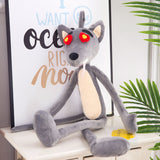 Cute Funny Grey Wolf Plush Toy Stuffed Animal Doll Birthday Gifts