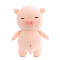 Pink Soft Plush Pig In Swimming Trunks Pillow Cute Stuffed Animal Toy