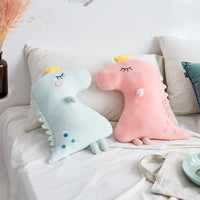 Plush Soft Cute Cartoon Pink Dinosaur Pillow Stuffed Animal Toy