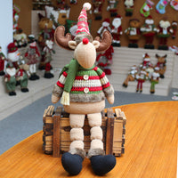 Super Soft Plush Toys for Christmas Cute Snowman Deer Toy for Party