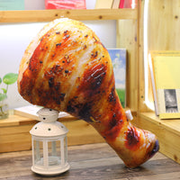 Giant Plush Food Grilled Fish Chicken Leg Stuffed Pillow Kids Toy