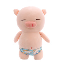 Pink Soft Plush Pig In Swimming Trunks Pillow Cute Stuffed Animal Toy