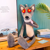 Cute Funny Grey Wolf Plush Toy Stuffed Animal Doll Birthday Gifts