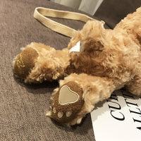 Super Cute Plush Teddy Bear Bag Birthday Gifts Stuffed Kids Doll