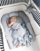 Baby Crocodile Pillow Plush Toy Crib Cradle Protector Guard Room Decor
