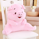 Cute Animal Back Cushion  Soft  Plush Panda Pig Dog Toys Kids Gifts