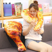Giant Plush Food Grilled Fish Chicken Leg Stuffed Pillow Kids Toy
