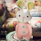 Plush Soft Lovely Stripe Bunny Toy Super Cute Stuffed Rabbit Pillow