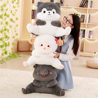Cute Animal Back Cushion  Soft  Plush Panda Pig Dog Toys Kids Gifts