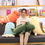 Cartoon Marina Life Plush Toy Baby Lovely Stuffed Crocodile Pillow