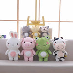 Plush Animal Toy Stuffed Cute Pig Monkey Bunny Frog Cattle Doll