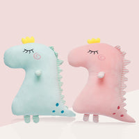 Plush Soft Cute Cartoon Pink Dinosaur Pillow Stuffed Animal Toy