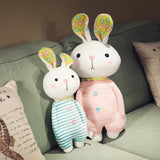 Plush Soft Lovely Stripe Bunny Toy Super Cute Stuffed Rabbit Pillow
