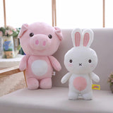 Plush Animal Toy Stuffed Cute Pig Monkey Bunny Frog Cattle Doll