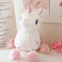 Cute Pink Soft Stuffed Unicorn Toy Lovely Plush Animal Pillow