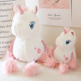 Cute Pink Soft Stuffed Unicorn Toy Lovely Plush Animal Pillow