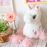 Cute Pink Soft Stuffed Unicorn Toy Lovely Plush Animal Pillow