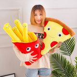 Simulation Food Pillow Plush Chips Pizza Toy Soft Cute Stuffed Food Cushion