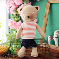 Cartoon Cute Stuffed Dressed Bear Toy Kids Gifts Plush Animal Pillow