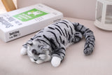 Electric Simulation Cat Soft Laughing Rolling Plush Doll Kids Gift