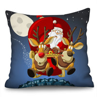 Christmas Decorative for Home Cushion Cover Plush Deer Pillowcase
