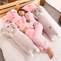 Cute Plush Toy Long Body Pillow Bunny Toy Dog Stuffed Animal Cushion