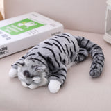 Electric Simulation Cat Soft Laughing Rolling Plush Doll Kids Gift