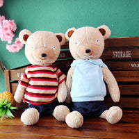 Cartoon Cute Stuffed Dressed Bear Toy Kids Gifts Plush Animal Pillow