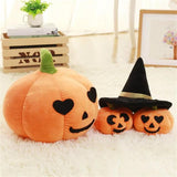 Stuffed Pumpkin Toy with Hat Fruit Pillow Halloween Pumpkin Plush Cushion