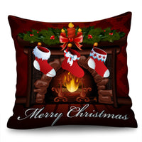 Christmas Decorative for Home Cushion Cover Plush Deer Pillowcase