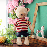 Cartoon Cute Stuffed Dressed Bear Toy Kids Gifts Plush Animal Pillow