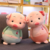 Soft Lovely Cute Plush Stripe Pig Doll Stuffed Cartoon Elephant Doll